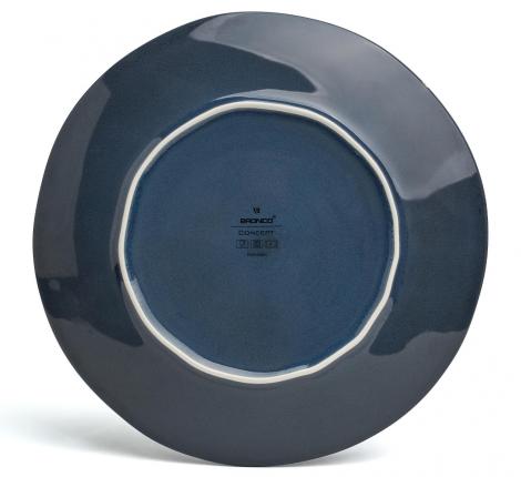 Набор тарелок обеденных 4 штуки BRONCO "CONCEPT", диаметр 27,5 см (синий)