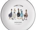 Набор обеденных тарелок 2 шт. "FAMILY FARM", диаметр 25,5 см