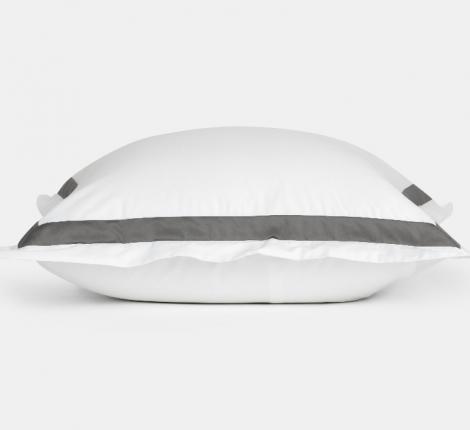 Наволочка с широкой отделкой "ALPINE GRAPHITE ALLURE GRASS" Мако-Сатин, 70х70 (2шт)