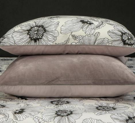 Постельное белье с одеялом "Kazanov.A." Капелла (дымчатая роза) Велюр/Egypt Cotton, Евро