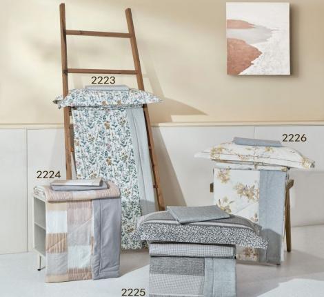 Постельное белье с одеялом "Asabella" 2223-OMP Сатин, Евро