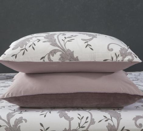 Постельное белье с одеялом "Kazanov.A." Дакота (жемчуг лаванда) Велюр/Egypt Cotton, Евро