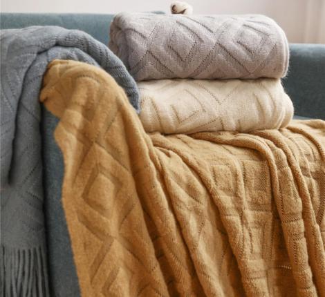 Плед вязаный PA-15, 130х200