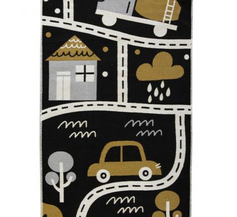 Коврик детский CAR (черный), 80х150