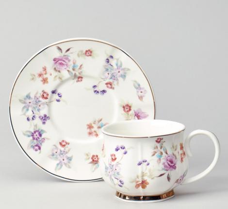 Чайный набор "ВРЕМЕНА ГОДА" 42-568 на 6 персон, 12 предметов (250 мл)