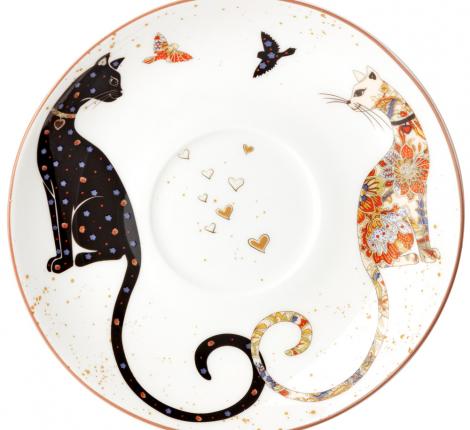 Чайная пара "ПАРИЖСКИЕ КОТЫ" 330 мл