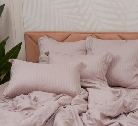 Постельное белье "Sofi de Marko" Моне (пепел роза) Страйп Сатин, 1,5 спальный