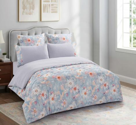 Постельное бельё "KARTEKS" жаккардовый сатин АКВАРЕЛЬ CVP 01, 2 спальный