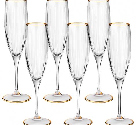 Набор бокалов для шампанского 6 штук "SAME" 103-616, 200 мл