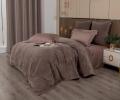 Постельное белье с одеялом "Kazanov.A." Lindor Fluffy (капучино трюфель) Велюр/Egypt Cotton, Евро