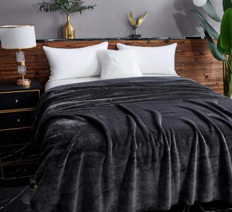 Плед "Sofi de Marko" София (антрацит1) Велсофт, 160х220