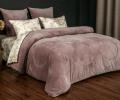 Постельное белье с одеялом "Kazanov.A." Альвина (пыльная роза) Велюр/Egypt Cotton, Семейный