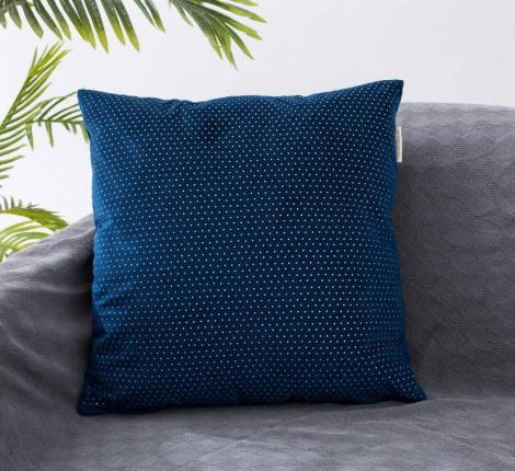 Наволочка декоративная "Sofi de Marko" Мулен Руж (сапфир) Велюр, 45х45 