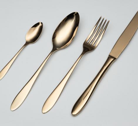 Набор столовых приборов "BELO" gold 41-42 на 6 персон, 24 предмета
