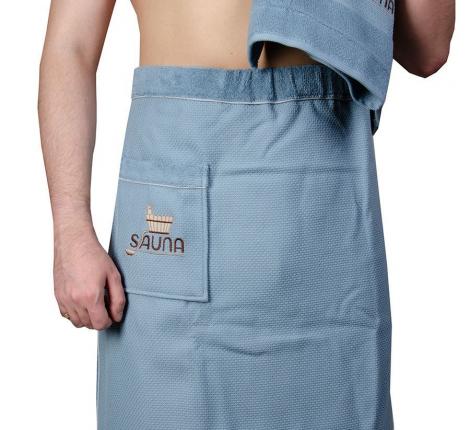 Набор для сауны мужской Maison Dor "DUFOUR" (голубой)