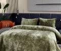 Покрывало "Sofi de Marko" Деварта (олива) Бархат, 240x260