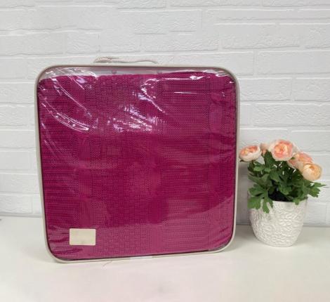 Покрывало вязаное Vasteks 240х260, Малиновый