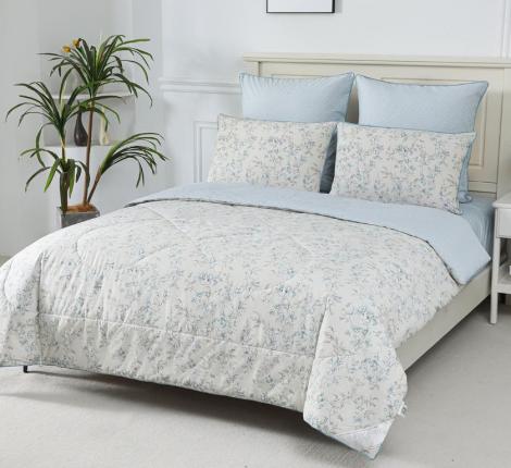 Постельное белье с одеялом "Sofi de Marko" Ришелье №62 Сатин, 1,5 спальный