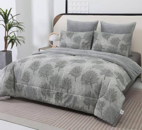 Постельное белье с одеялом "Sofi de Marko" Роберто №17 Велюр/Сатин, Семейный