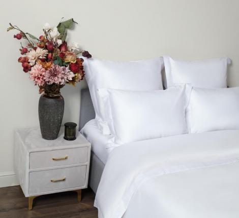 Постельное белье "Sofi de Marko" Моно (белый) Сатин ДеЛюкс, Евро макс