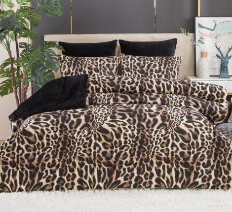 Постельное белье с одеялом "Kazanov.A." Роберто Франко (леопард) Велюр/Egypt Cotton, Семейный