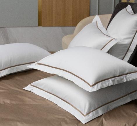 Наволочка с узкой отделкой "ALPINE CARAMEL BEIGE ALLURE GRASS" Мако-Сатин, 50х90 (2шт)