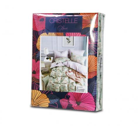 Постельное белье "Cristelle" Amante AM01-167-50 Сатин, 1,5 спальный