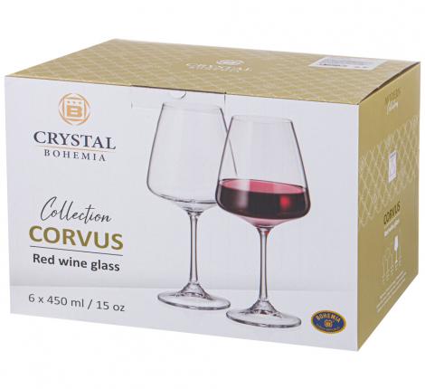 Набор бокалов для вина 6 штук &quot;NAOMI/CORVUS&quot; 450 мл