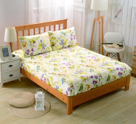 PCT-R-223 Простынь сатин на резинке печатная, 200х200