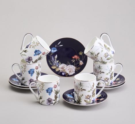 Кофейный набор "BELLE" 86-2550-1 на 6 персон, 12 предметов (100 мл)