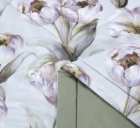 Постельное белье с одеялом "Asabella" 2364-OSPS Мако-Сатин, 1,5 спальный