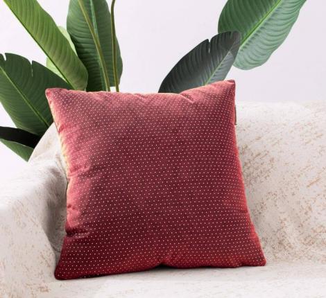 Наволочка декоративная "Sofi de Marko" Мулен Руж (бордо) Велюр, 45х45 