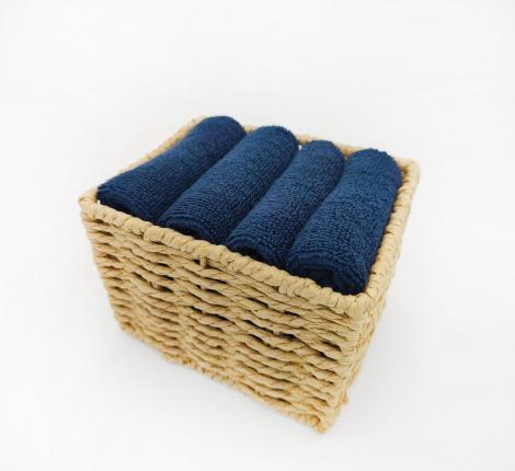 Набор махровых салфеток "Sofi de Marko" Джоди 30х30(4шт), темно-синий