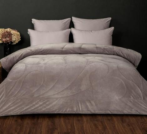 Постельное белье с одеялом "Kazanov.A." Капелла (дымчатая роза) Велюр/Egypt Cotton, Евро