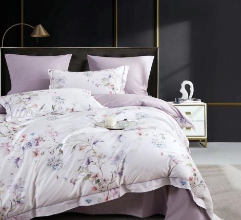 Постельное белье "Asabella" 2179-4S Мако-Сатин, 1,5 спальный