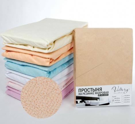 Простынь на резинке трикотажная (PT бежевая), 200x200