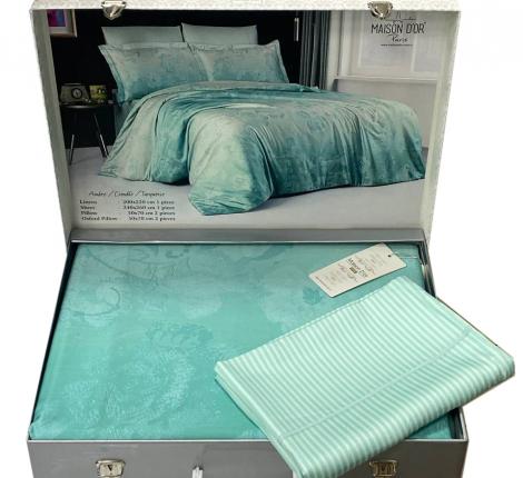 Постельное бельё "Maison D'or" AMBRE (бирюза) Тенсел, Евро