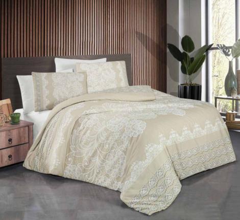 Постельное белье Ecosse Ranforce "SIERRA BEJ", Семейный