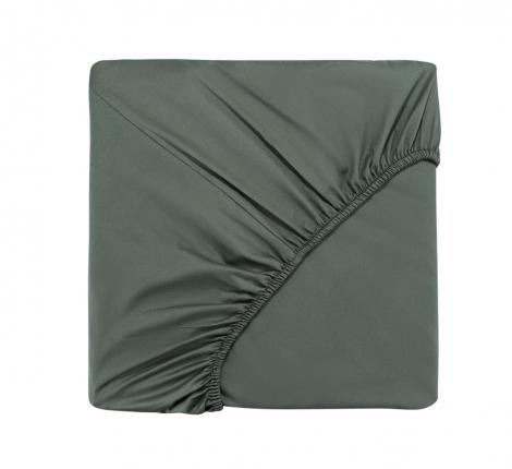 Простыня на резинке "Sofi de Marko" Мармис (хаки) Сатин, 90х200х30