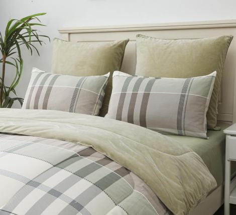 Постельное белье с одеялом "Sofi de Marko" Роберто №23 Велюр/Сатин, Евро