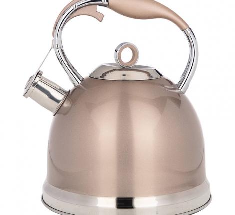 Чайник со свистком "ТЮДОР", 3,0 л (шампань)
