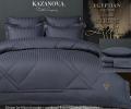 Постельное белье "Kazanov.A." Stripe Le-Man (графит сапфир) Страйп Сатин, Евро