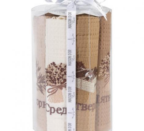 Комплект кухонных полотенец Maison D'or &quot;SEVENDAY&quot; 50х70-7шт., кофе