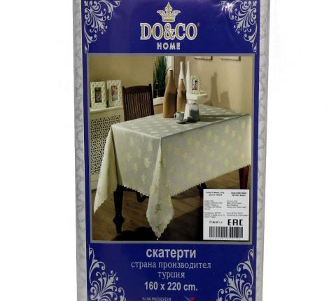 Скатерть "DO&CO" с люрексом 160х220, золотой