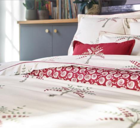 Постельное бельё "Blanc des Vosges" PALME GROVE GRENADE Сатин ДеЛюкс, Евро