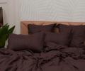 Постельное белье "Sofi de Marko" Моне (шоколад) Страйп Сатин, 1,5 спальный