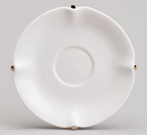 Чайный набор "SUNDAY" золотой на 2 персоны, 4 предмета (220 мл)