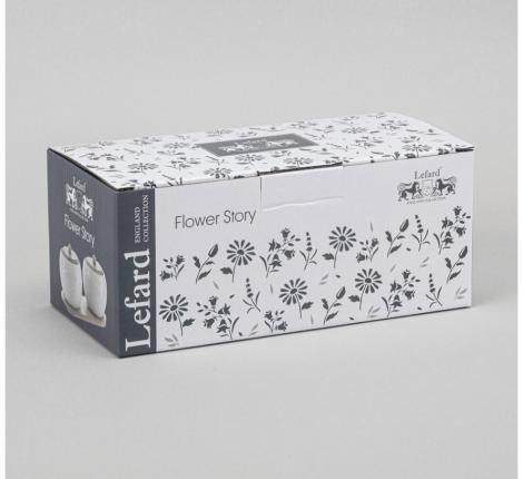 Набор банок с деревянной крышкой 2 шт. "FLOWERS STORY", 550 мл