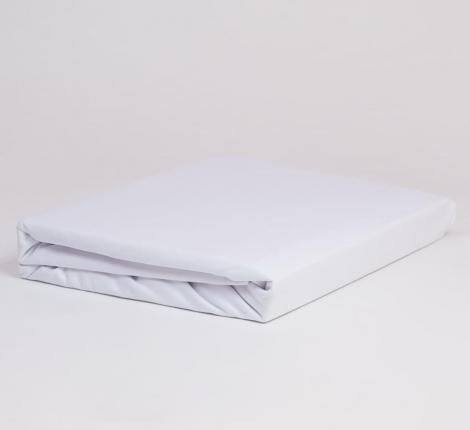 Простыня на резинке "NOBLE TRADITIONS JERSEY WHITE GRASS", 90х200х40
