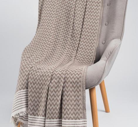 Плед "ELISA" коричневый, 170Х210